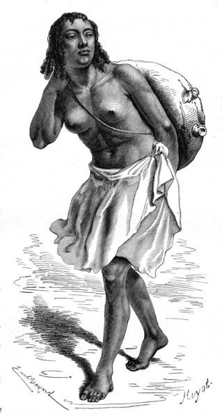 A water carrier woman in Eritrea