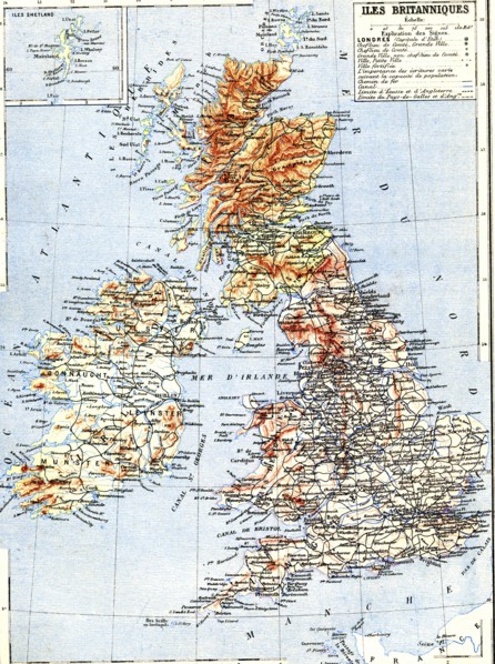 Carte du Royaume-Uni