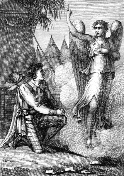 Le chevalier et l'ange "" Gerusalemme liberata ""