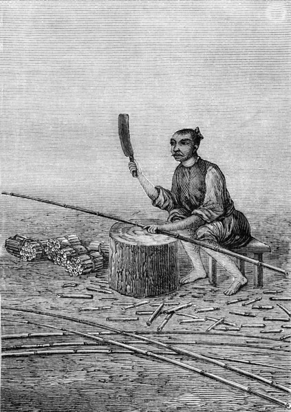 Processus de fabrication du papier en Chine