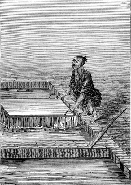 Processus de fabrication du papier en Chine