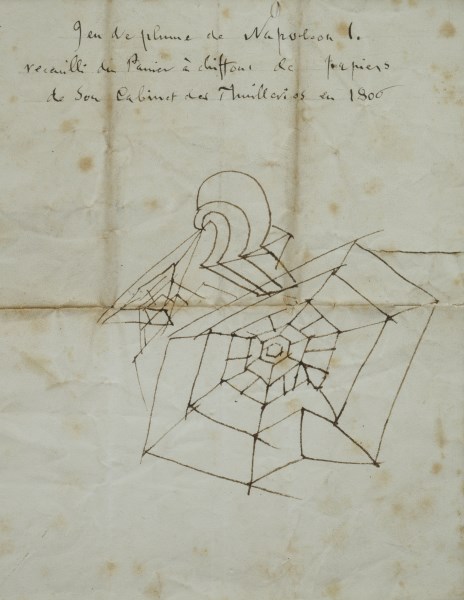 Griffonage à la plume de Napoléon Ier