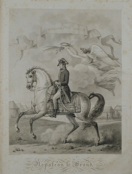 Vernet, 'The first Campaign in Italy': Napoleon on horseback