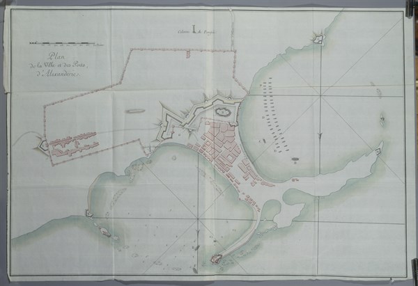 Plan de la ville et des ports d'Alexandrie