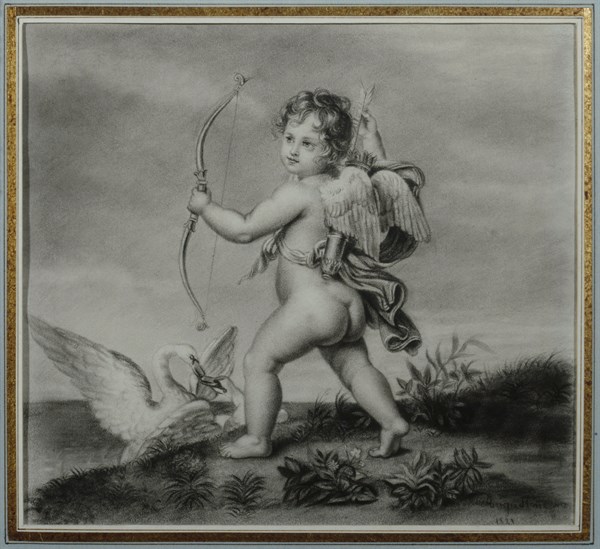 Augustine (miniaturist Augustin's wife), after Gérard, Cupid