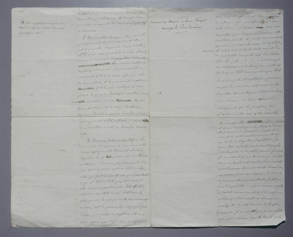 Manuscript, Coup d’état of 18th Brumaire