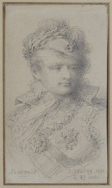 Isabey, 'Souvenir': Napoleon wearing the dress of King of Italy (1852)