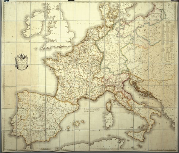 Carte de l'Empire français en 1812