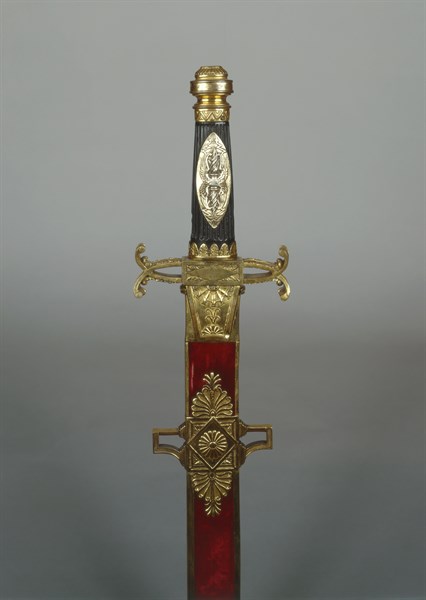 Glaive du chef des hérauts d'armes ayant servi à proclamer Napoléon Empereur le 2 décembre 1804