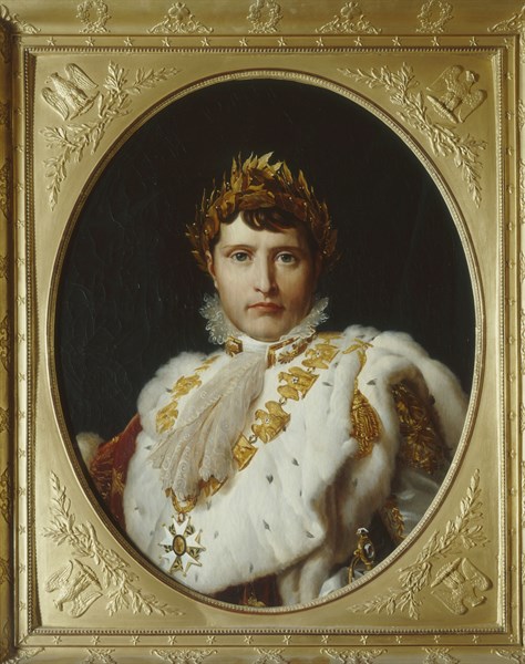 Gérard, Portrait en buste de Napoléon 1er en costume du Sacre