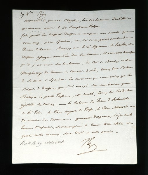 Napoleon announcing the victory at Iena to General Clarke