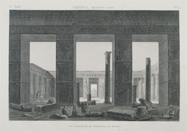 Medinet Habu temple in Louxor
