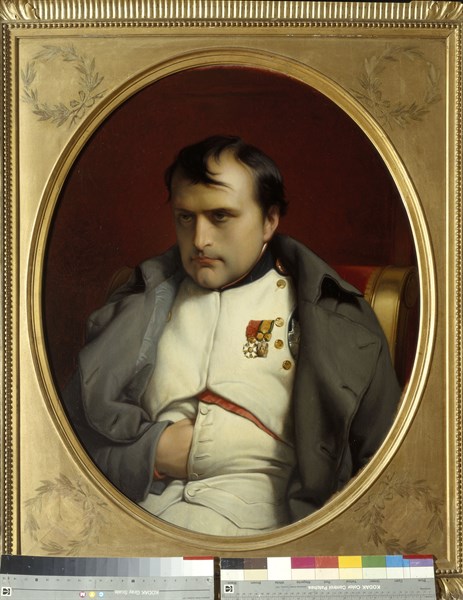Delaroche, Napoleon after his farewell speech at Fontainebleau