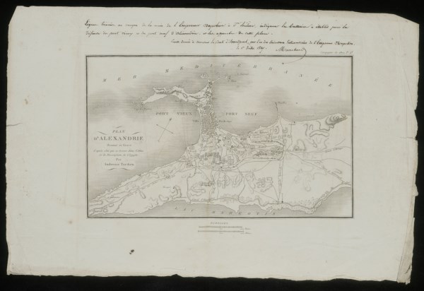 Plan d'Alexandrie en 1800