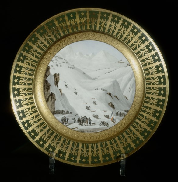 Dessert plate from the Quartiers Généraux crockery set