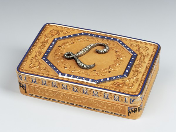 Boîte de présent au chiffre de Louis Bonaparte