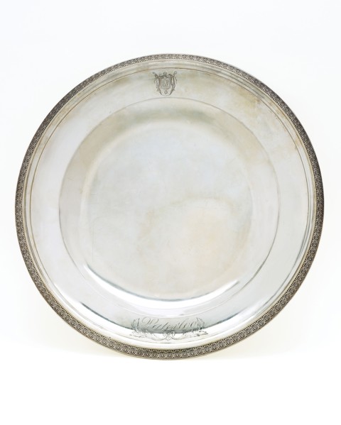 Assiette aux armes de Napoléon 1er