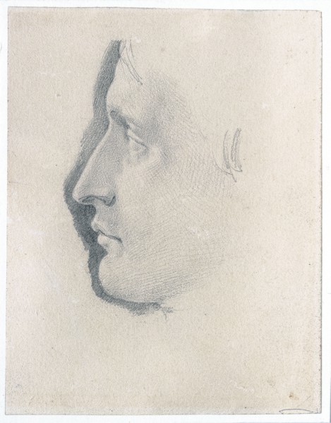 Etude d'un profil de Napoléon