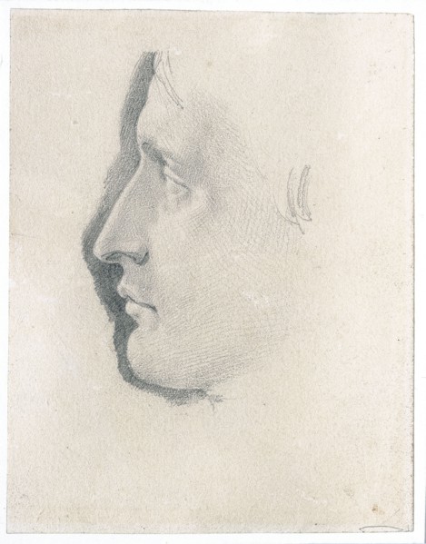 Anonyme, Etude d'un profil de Napoléon