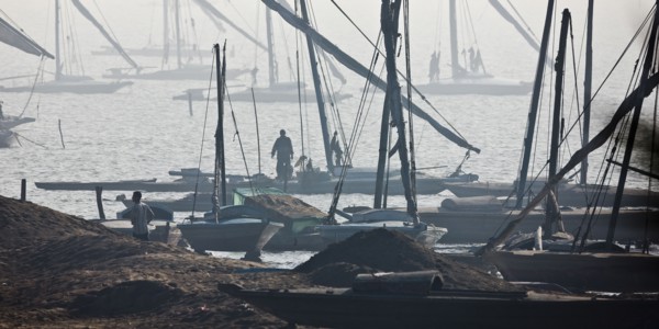 Felouques sur le delta du Nil