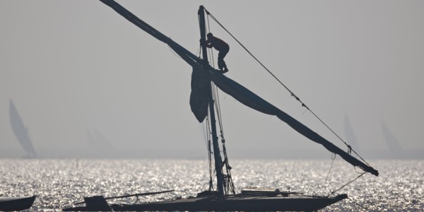 Felouques sur le delta du Nil