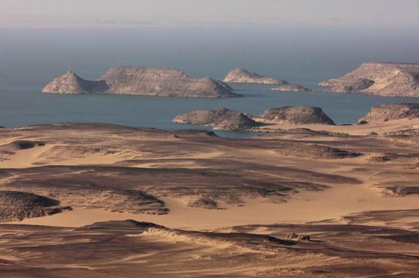 Lac Nasser, vue aérienne