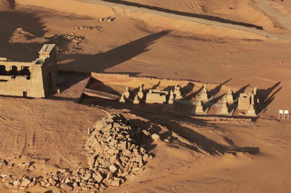Temple de Ouadi es-Sébouah, vue aérienne