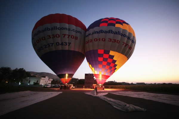 Montgolfières au-dessus de Louxor