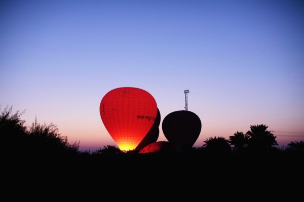 Montgolfières au-dessus de Louxor