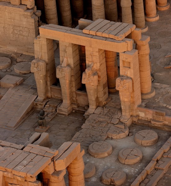 Ramesseum, vue aérienne