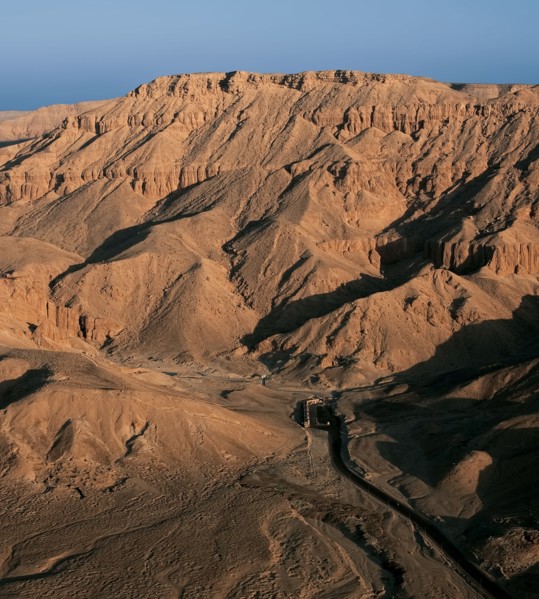 Vallée des Reines, vue aérienne
