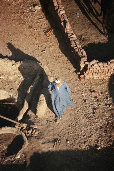 Scène de la vie quotidienne aux environs de Louxor