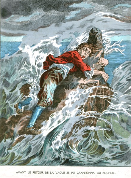 Illustration in 'Life and Surprising Adventures of Robinson Crusoe'