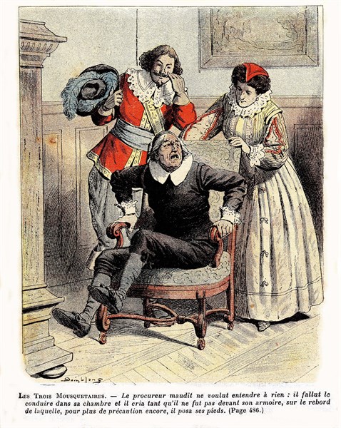 Illustration in 'The Three Musketeers'