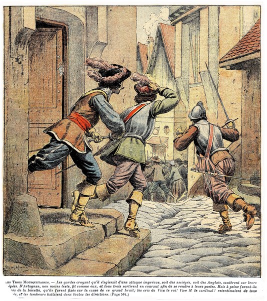 Illustration in 'The Three Musketeers'