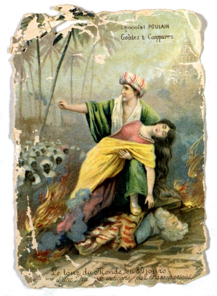 Illustration in 'Around the World in Eighty Days'