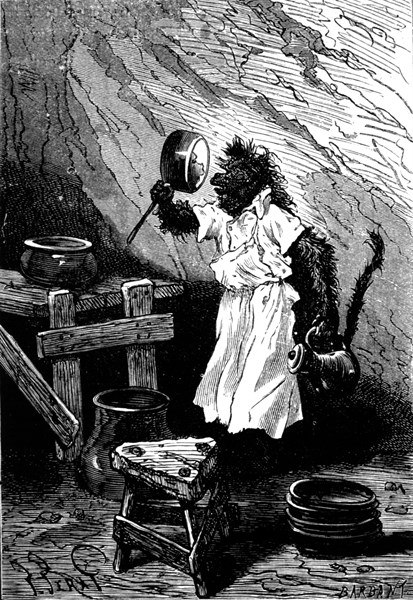 Illustration in  'Mysterious Island'
