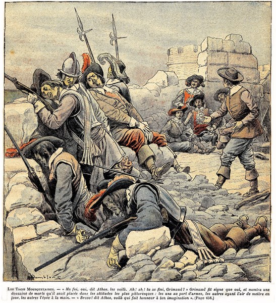 Illustration in 'Three Musketeers'