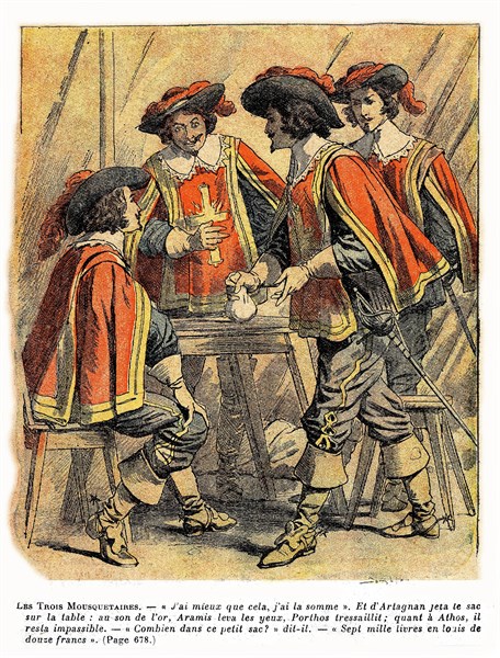 Illustration in 'Three Musketeers'