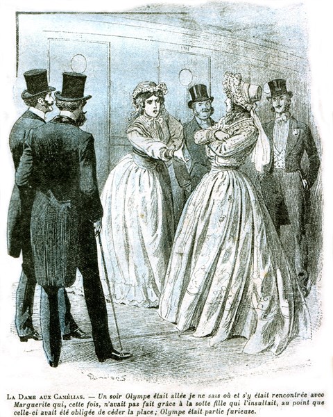 Illustration in 'The Lady of the Camelias'
