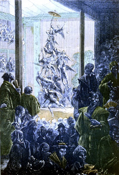 Jules Verne, 'Around the World in Eighty Days', 
Illustration by Benett
