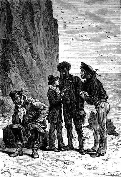 J. Verne, "L'île mystérieuse", illustration