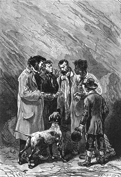 Illustration in 'The Mysterious Island'
