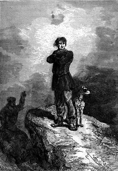 Illustration in 'The Voyages and Adventures of Captain Hatteras'