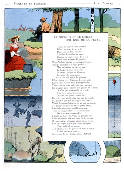 Illustration of La Fontaine's Fables