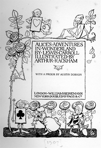 Alice in Wonderland, illustration by Arthur Rackham
