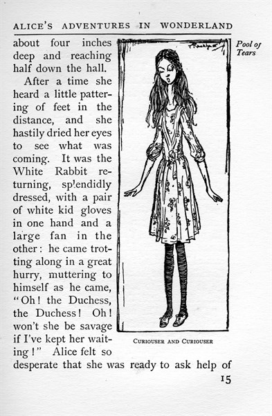 Alice in Wonderland, illustration by Arthur Rackham