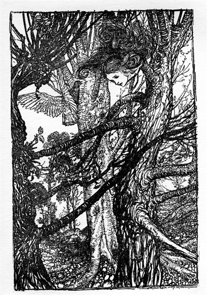 Alice in Wonderland, illustration by Arthur Rackham