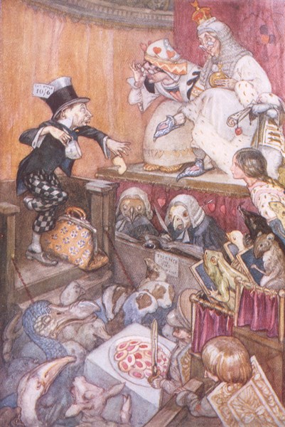 Alice in Wonderland, illustration by A.E. Jackson