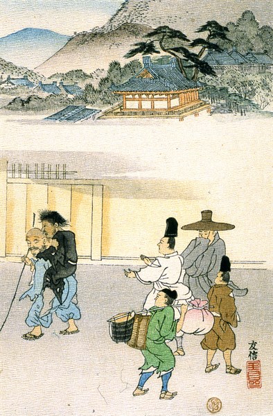 Fables choisies de Florian: "L'aveugle et le paralytique"